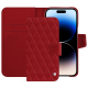 Housse cuir Apple iPhone 15 Pro Max - Rouge - Couture ( Nappa - Pantone #d50032 ) 