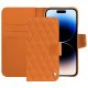 Lederschutzhülle Apple iPhone 15 Pro Max - Orange - Couture ( Nappa - Pantone #ff9351 ) 
