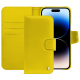 Custodia in pelle Apple iPhone 15 Pro Max - Jaune fluo ( Pantone #c9ff57 ) 