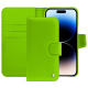 Housse cuir Apple iPhone 15 Pro Max - Vert fluo ( Pantone #00ab5f ) 