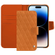 Capa em pele Apple iPhone 15 Pro Max - Mandarine vintage - Couture ( Pantone #d47231 ) 