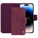 Apple iPhone 15 Pro Max leather case - Prune vintage - Couture ( Pantone #612434 ) 