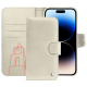 Apple iPhone 15 Pro Max leather case - Blanc escumo ( Pantone #D6D6D1 )