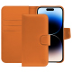 Custodia in pelle Apple iPhone 15 Pro Max - Orange PU ( Pantone #ff9351 )
