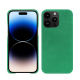 Custodia in pelle Apple iPhone 15 Pro Max - Menthe vintage ( Pantone #37b375 ) 