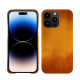 Lederschutzhülle Apple iPhone 15 Pro Max - Orange Patine