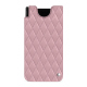 Capa em pele Samsung Galaxy Z Fold5 - Rose - Couture ( Nappa - Pantone #efbae1 ) 