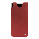 Samsung Galaxy Z Fold5 leather pouch - Cerise vintage ( Pantone #a6302e ) 