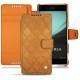 Housse cuir Sony Xperia Z3+ - Xperia Z4 - Mandarine vintage - Couture