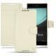 Lederschutzhülle Sony Xperia Z3+ - Xperia Z4 - Blanc ( Nappa - White ) 