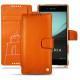 Housse cuir Sony Xperia Z3+ - Xperia Z4 - Arange clouquié