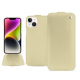 Custodia in pelle Apple iPhone 15 Plus - Beige ( Nappa - Pantone #ceb888 ) 