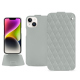 Custodia in pelle Apple iPhone 15 Plus - Gris - Couture ( Nappa - Pantone #c1c6c8 ) 