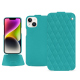 Custodia in pelle Apple iPhone 15 Plus - Bleu fluo - Couture
