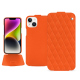 Custodia in pelle Apple iPhone 15 Plus - Orange fluo - Couture ( Pantone #ff5406 ) 