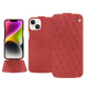 Custodia in pelle Apple iPhone 15 Plus - Cerise vintage - Couture ( Pantone #a6302e ) 