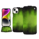 Housse cuir Apple iPhone 15 Plus - Vert Patine