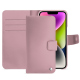 Apple iPhone 15 Plus leather case - Rose ( Nappa - Pantone #efbae1 ) 