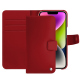 Apple iPhone 15 Plus leather case - Rouge ( Nappa - Pantone #d50032 ) 