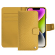 Apple iPhone 15 Plus leather case - Mimosa ( Pantone #b39437 ) 