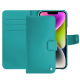 Capa em pele Apple iPhone 15 Plus - Bleu fluo
