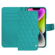 Funda de piel Apple iPhone 15 Plus - Bleu fluo - Couture