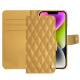 Apple iPhone 15 Plus leather case - Or Maïa - Couture ( Pantone 871C ) 