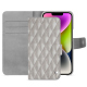 Funda de piel Apple iPhone 15 Plus - Platinium - Couture ( Pantone 877C ) 