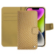 Custodia in pelle Apple iPhone 15 Plus - Serpent sabbia ( Pantone #D2BA92 )
