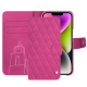 Custodia in pelle Apple iPhone 15 Plus - Rose BB - Couture ( Pantone #DB599F )