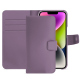 Apple iPhone 15 Plus leather case - Lilas PU ( Pantone #b9a3e3 )