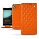 Capa em pele Sony Xperia Z3+ - Xperia Z4 - Arange clouquié - Couture