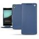 Sony Xperia Z3+ - Xperia Z4 leather case - Indigo ( Pantone 303U ) 