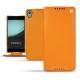 Sony Xperia Z3+ - Xperia Z4 leather case - Orange fluo