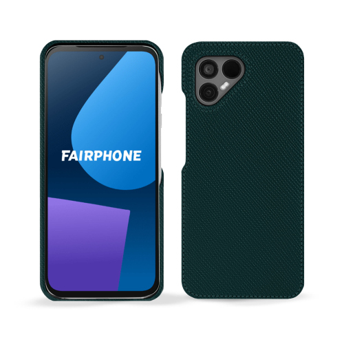 Coque de protection arrière pour Fairphone 5 | Qualité et durabilitéVert séduisant ( Pantone #1d3c34 ) 
