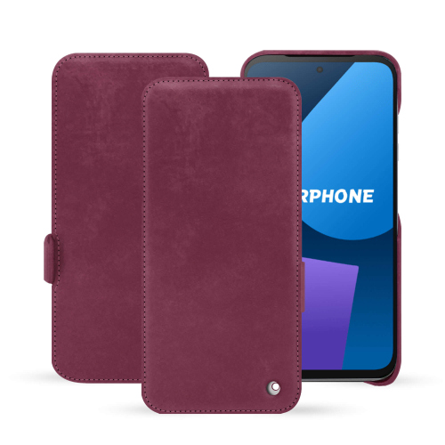 Funda con solapa horizontal para Fairphone 5 | Elegancia y protección premiumPrune vintage ( Pantone #612434 ) 