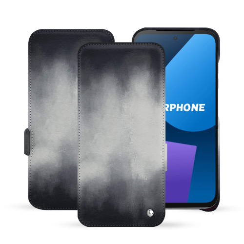Housse rabat horizontal Fairphone 5 | Élégance et protection premiumGris Patine