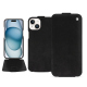 Capa em pele Apple iPhone 15 - Onyx ( Noir / Black ) 