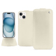 Custodia in pelle Apple iPhone 15 - Blanc ( Nappa / White ) 