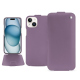Capa em pele Apple iPhone 15 - Lilas ( Nappa - Pantone #b9a3e3 ) 
