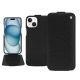 Housse cuir Apple iPhone 15 - Ebène ( Noir / Black ) 