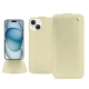 硬质真皮保护套 Apple iPhone 15 - Ivoire ( Pantone #d6d6c6 ) 
