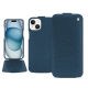 Funda de piel Apple iPhone 15 - Indigo ( Pantone #1f4565 ) 