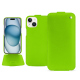 Apple iPhone 15 leather case - Vert fluo ( Pantone #00ab5f ) 