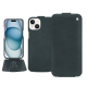 Custodia in pelle Apple iPhone 15 - Blu marino ( Pantone #14181D )