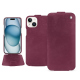 Capa em pele Apple iPhone 15 - Prune vintage ( Pantone #612434 ) 