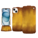 Custodia in pelle Apple iPhone 15 - Doré Patine