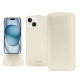 Custodia in pelle Apple iPhone 15 - Blanc PU ( White ) 