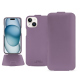 Custodia in pelle Apple iPhone 15 - Lilas PU ( Pantone #b9a3e3 )