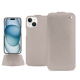 Funda de piel Apple iPhone 15 - Taupe innocent ( Pantone #d6d2c4 ) 